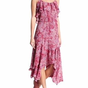 Parker Oswego Dress Handkerchief Hem Strawberry small